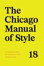 Chicago Manual of Style 18th Edition Book Cover